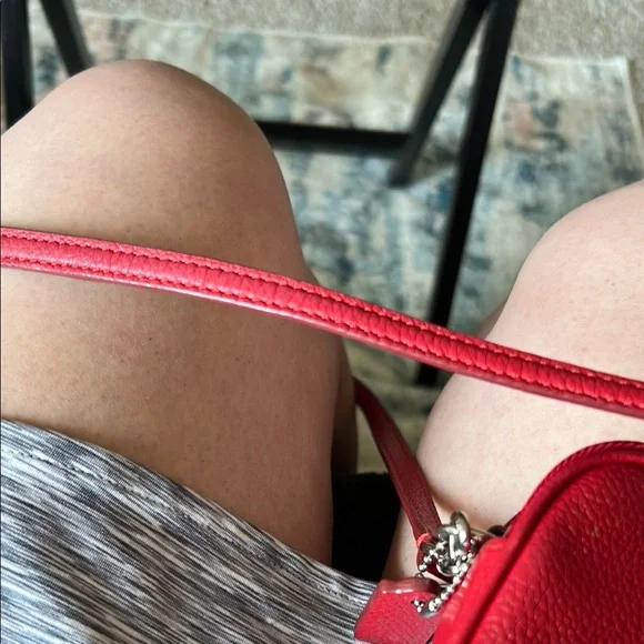 Coach Vibrant Red Crossbody Bag - Picture 6 of 10